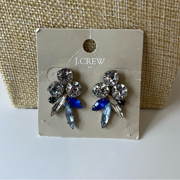 Jcrew Elegant Crystal Cluster Earrings - Picture 5 of 5